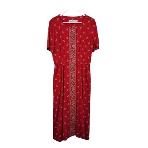 Liz Claiborne Women's Vintage Printed Maxi Dress - 12
